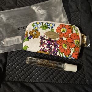 Coach Floral Coin Pouch And Coach Love Parfume NEW